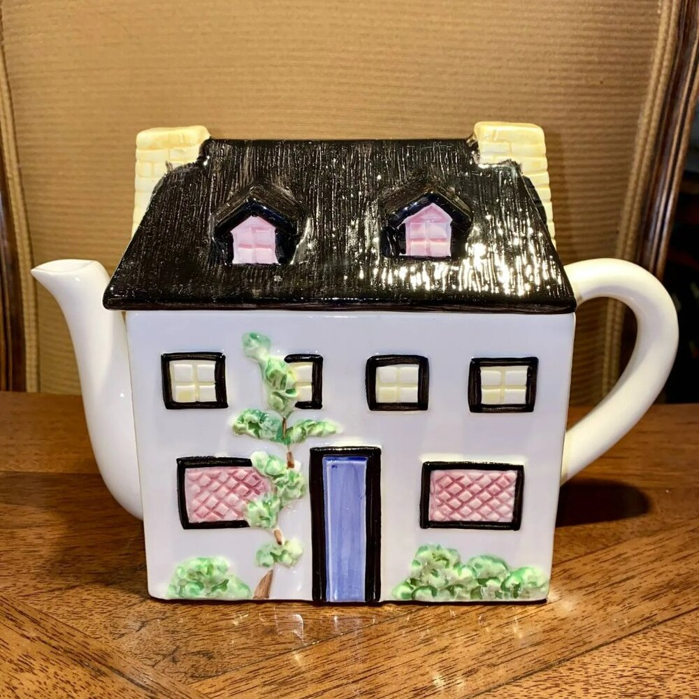 Vintage The Haldon Group 6” House Teapot China Collectible